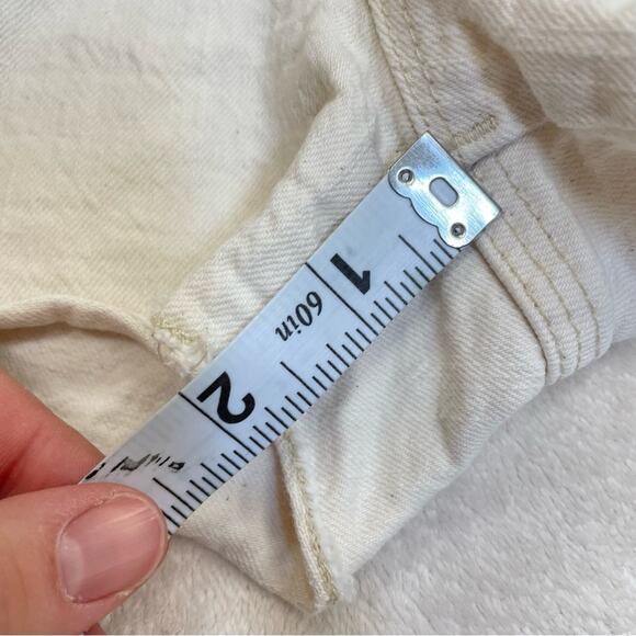 Madewell Cream Denim Shorts Size 27 - Picture 3 of 6